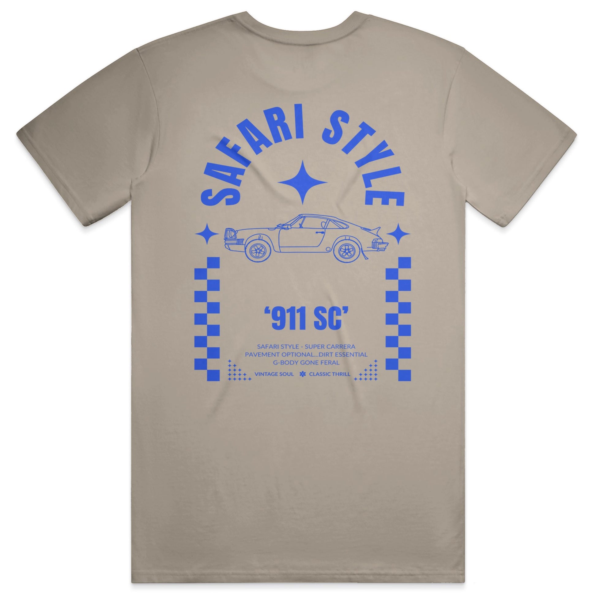 Safari Style 911 SC - Mens White Staple Tee