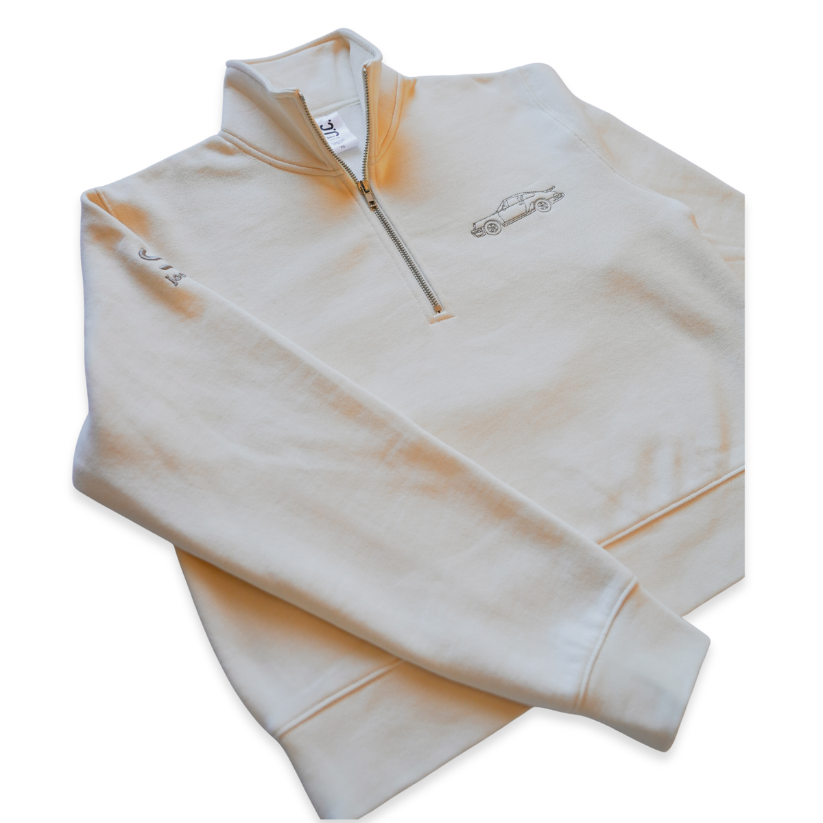 930 Turbo - Womens Embroidered Half Zip Crew