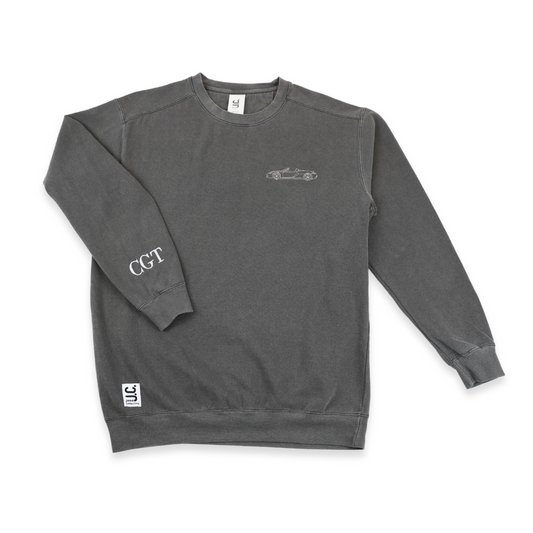 CGT - Vintage Black Garment-Dyed Sweatshirt