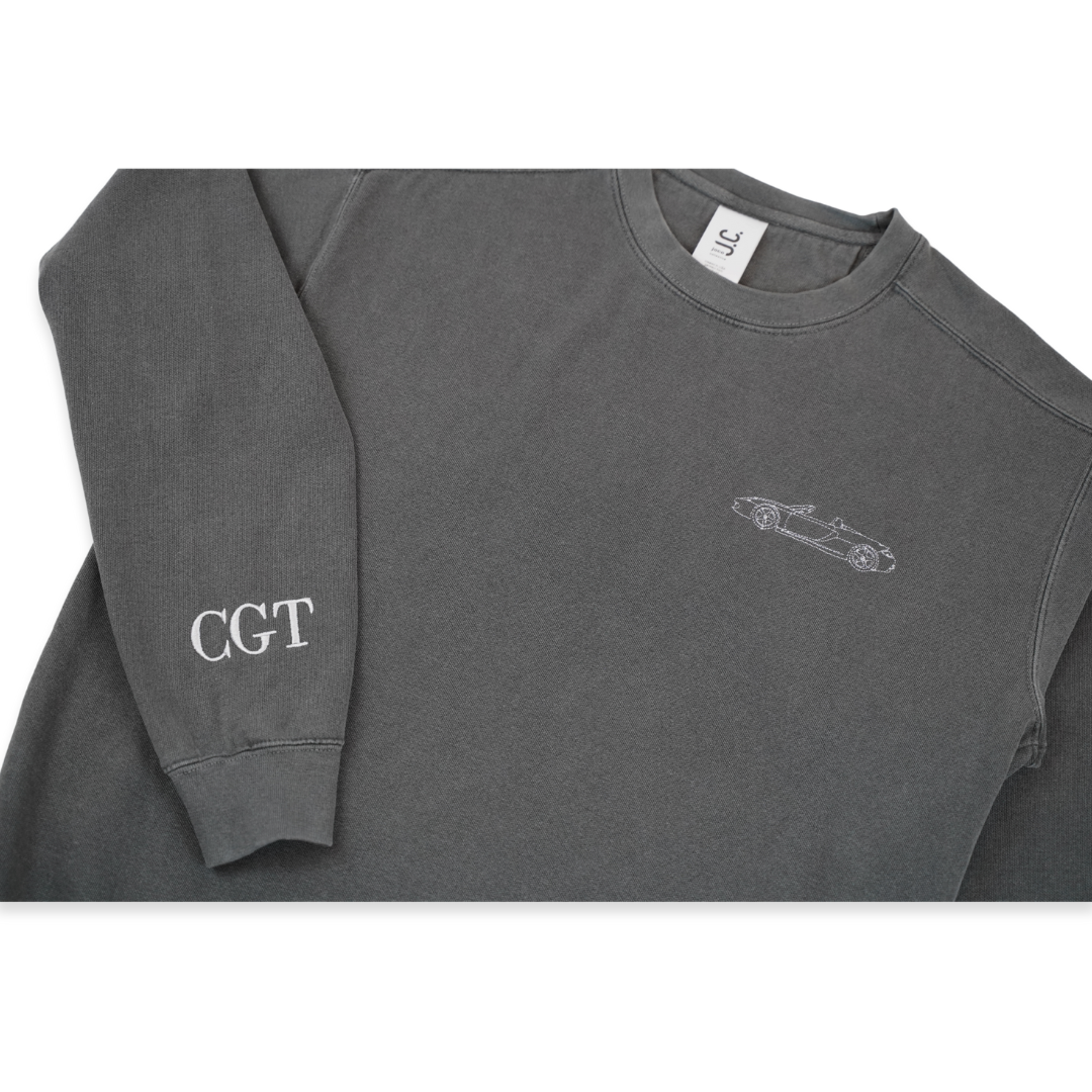CGT - Vintage Black Garment-Dyed Sweatshirt
