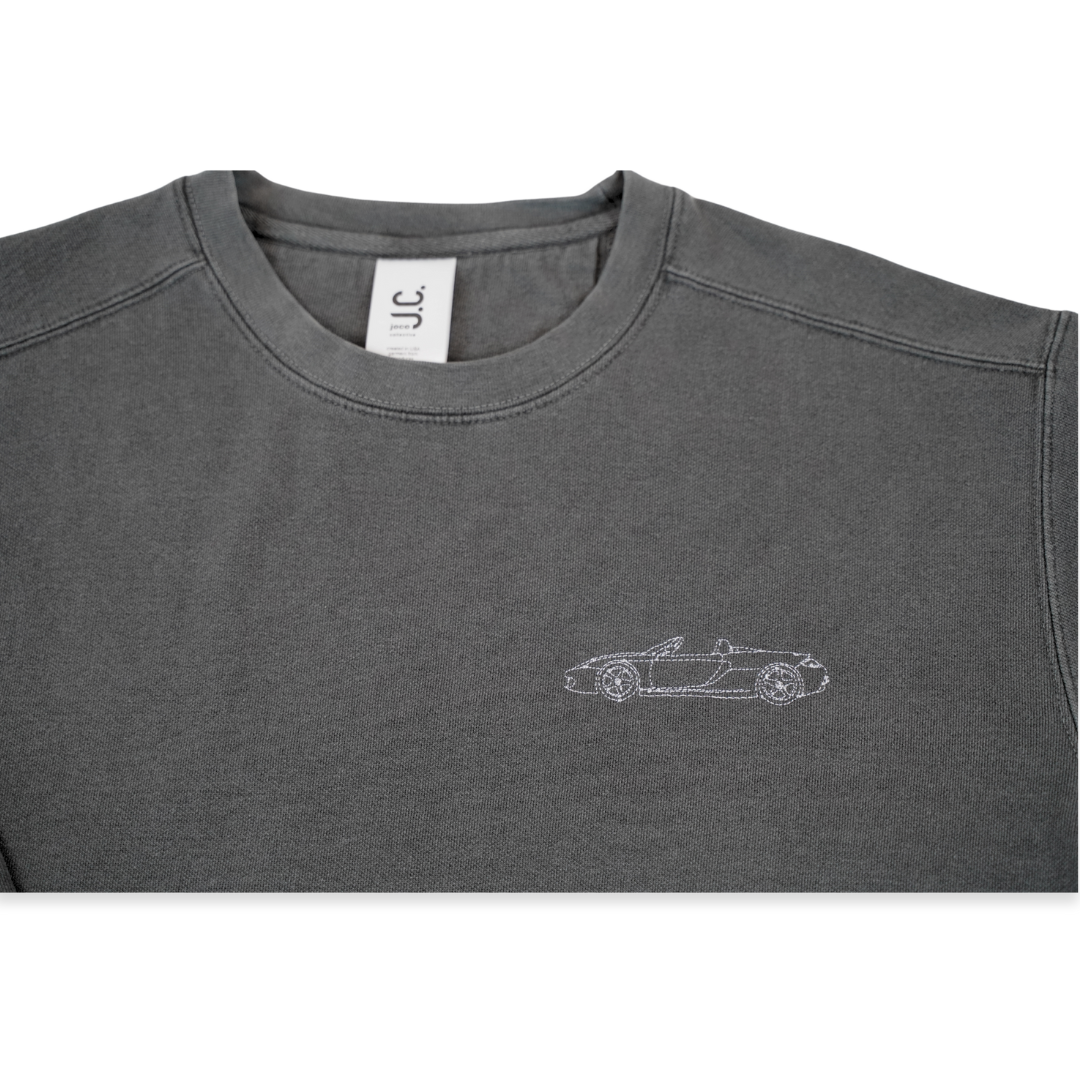 CGT - Vintage Black Garment-Dyed Sweatshirt