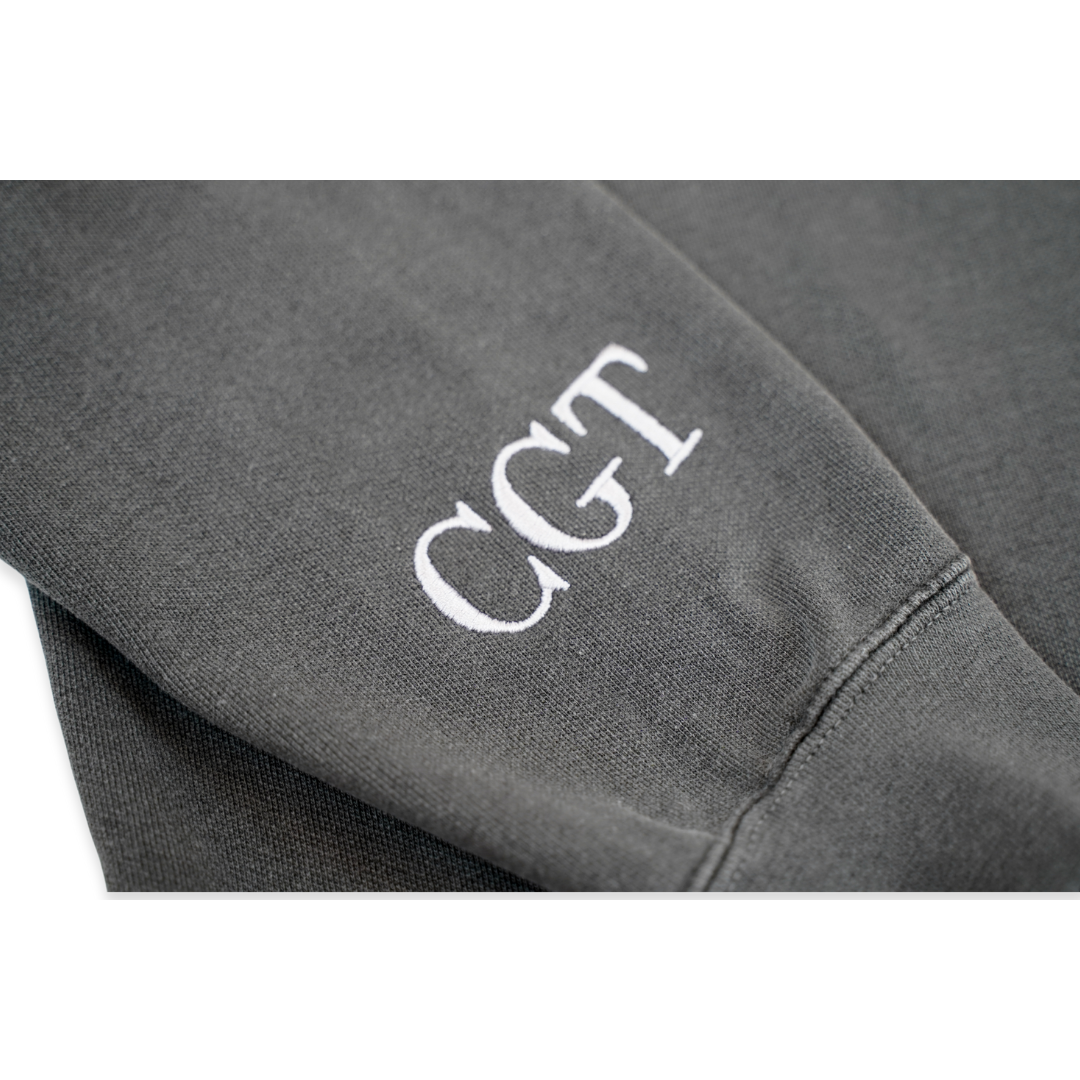 CGT - Vintage Black Garment-Dyed Sweatshirt